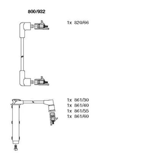 Sada zapaľovacích káblov BREMI 800/932