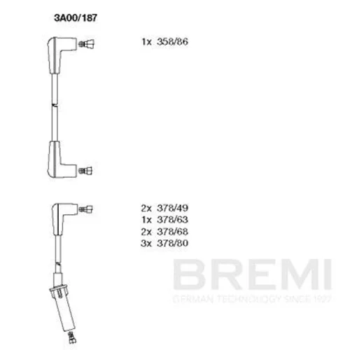 Sada zapaľovacích káblov BREMI 3A00/187