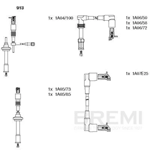 Sada zapaľovacích káblov BREMI 913