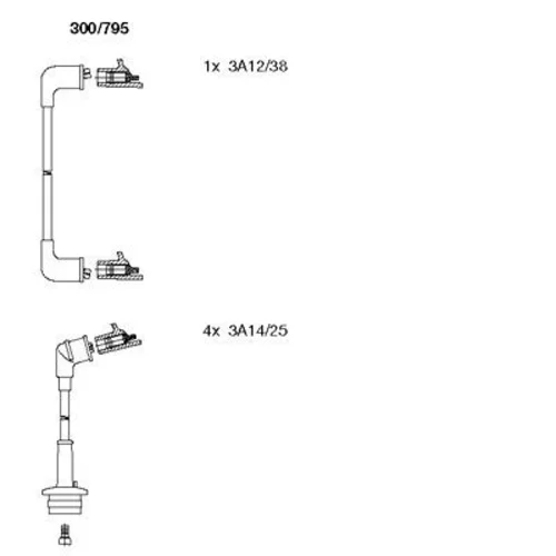 Sada zapaľovacích káblov BREMI 300/795