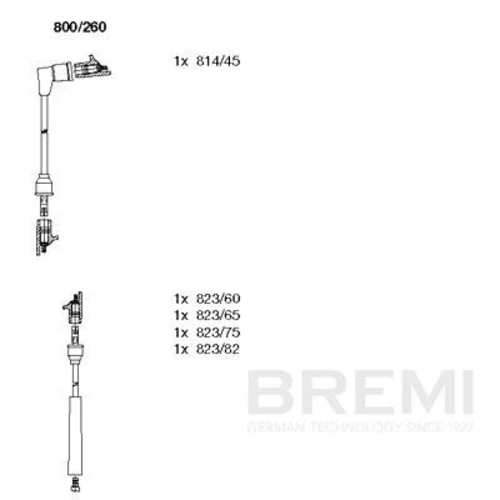 Sada zapaľovacích káblov BREMI 800/260