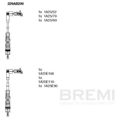 Sada zapaľovacích káblov BREMI 229AB200