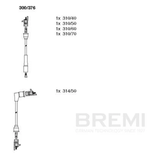 Sada zapaľovacích káblov BREMI 300/376