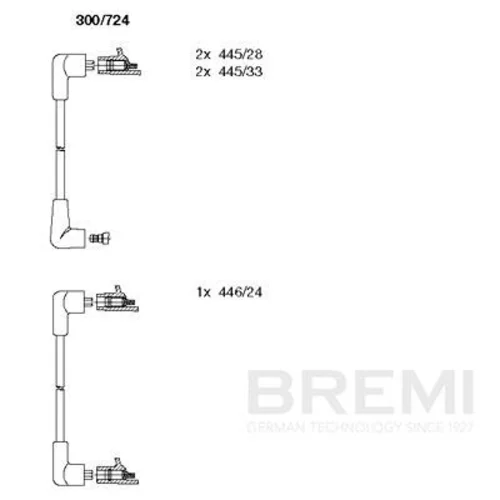 Sada zapaľovacích káblov BREMI 300/724