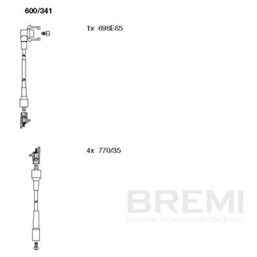 Sada zapaľovacích káblov BREMI 600/341