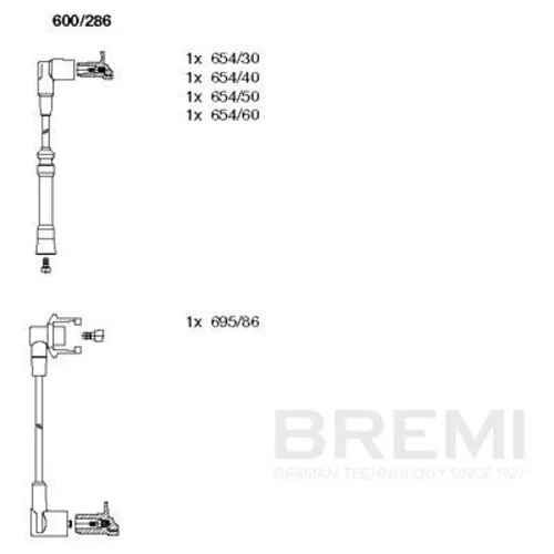 Sada zapaľovacích káblov BREMI 600/286