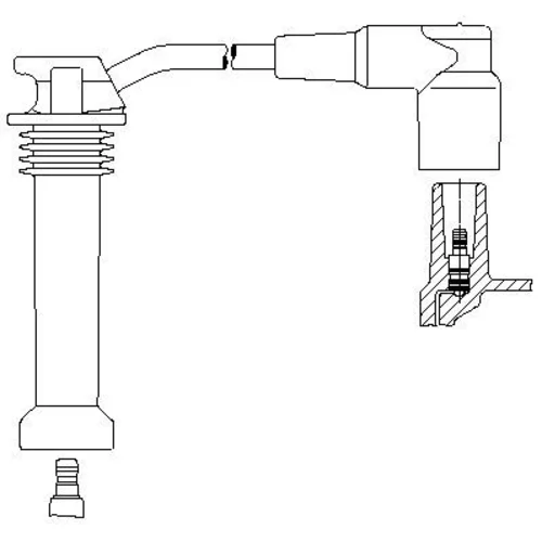 Zapaľovací kábel BREMI 8A19/46