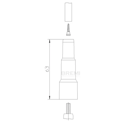 Pripájací konektor zapaľovacej sviečky BREMI 10229N1