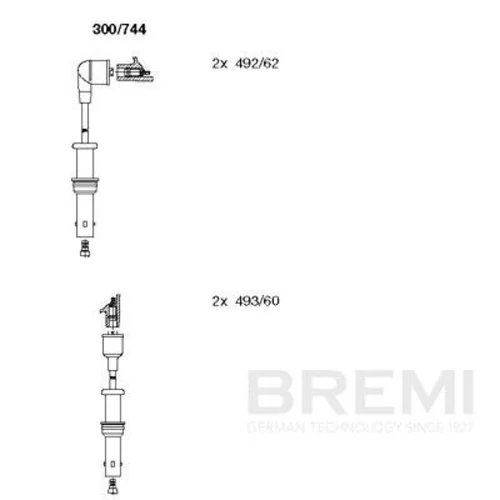 Sada zapaľovacích káblov BREMI 300/744