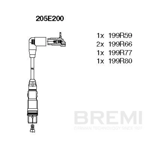 Sada zapaľovacích káblov BREMI 205E200