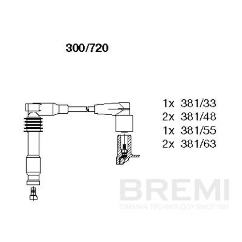 Sada zapaľovacích káblov BREMI 300/720