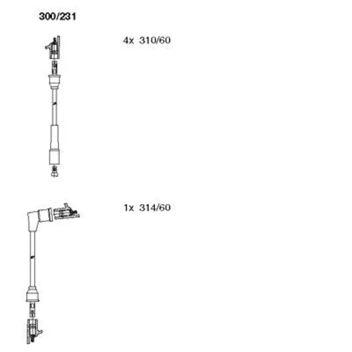 Sada zapaľovacích káblov BREMI 300/231