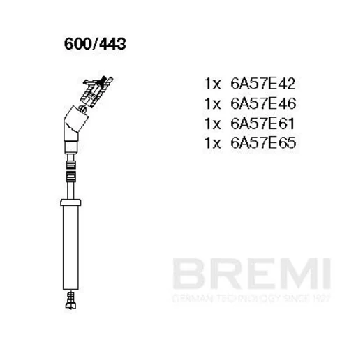 Sada zapaľovacích káblov BREMI 600/443