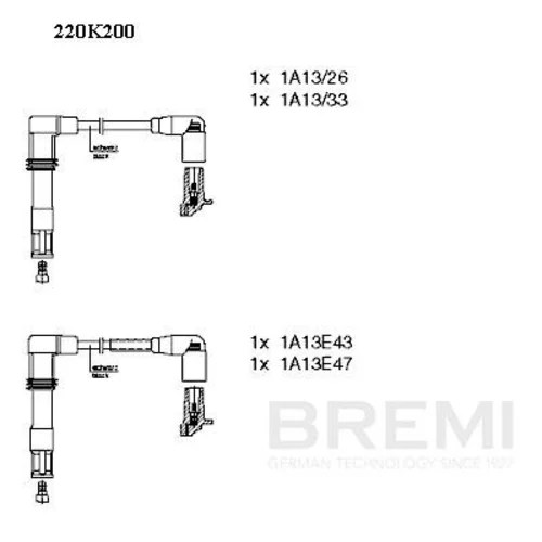 Sada zapaľovacích káblov BREMI 220K200