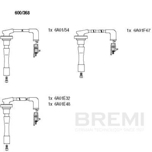 Sada zapaľovacích káblov BREMI 600/368