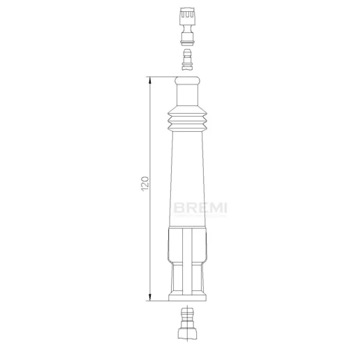 Pripájací konektor zapaľovacej sviečky BREMI 13226/5
