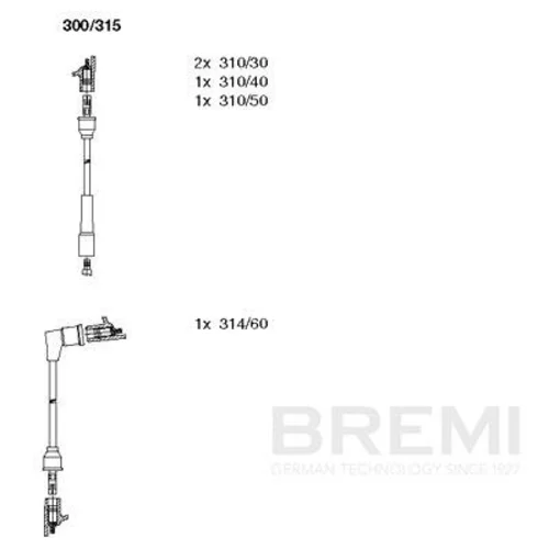 Sada zapaľovacích káblov BREMI 300/315