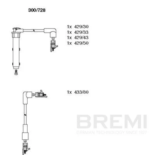 Sada zapaľovacích káblov BREMI 300/728