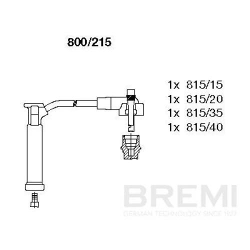 Sada zapaľovacích káblov BREMI 800/215