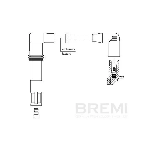 Zapaľovací kábel BREMI 1A13E43