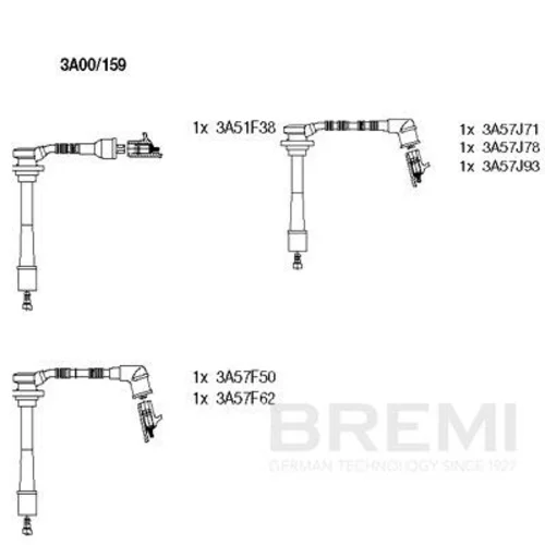 Sada zapaľovacích káblov BREMI 3A00/159