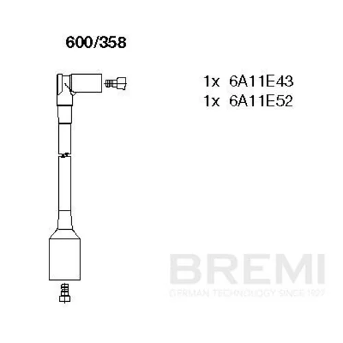 Sada zapaľovacích káblov BREMI 600/358