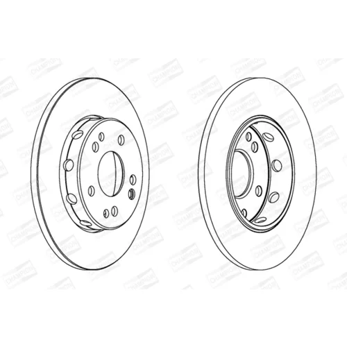 Brzdový kotúč CHAMPION 561332CH - obr. 1