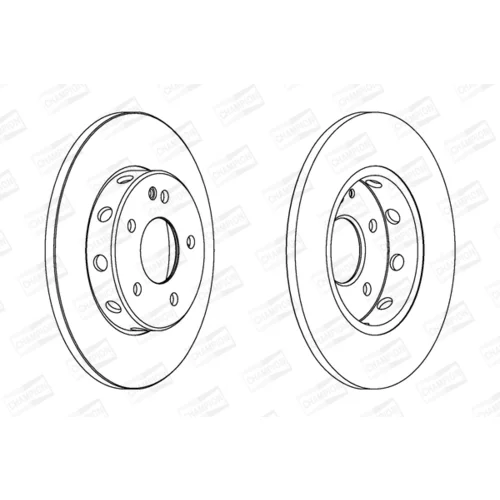 Brzdový kotúč CHAMPION 561696CH - obr. 1