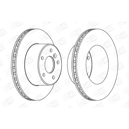Brzdový kotúč CHAMPION 562685CH-1 - obr. 1
