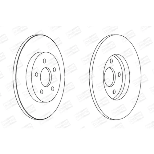 Brzdový kotúč CHAMPION 562193CH - obr. 1