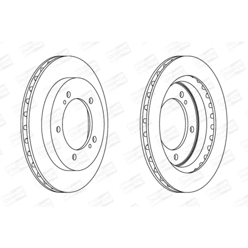 Brzdový kotúč CHAMPION 563049CH - obr. 1