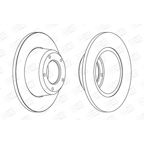 Brzdový kotúč CHAMPION 561352CH - obr. 1