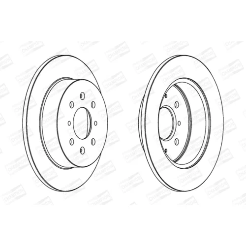 Brzdový kotúč CHAMPION 562440CH - obr. 1