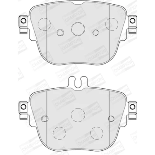 Sada brzdových platničiek kotúčovej brzdy CHAMPION 573845CH