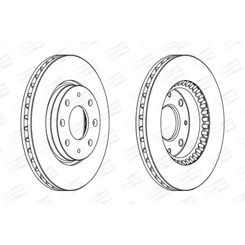 Brzdový kotúč CHAMPION 562794CH - obr. 1