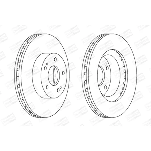 Brzdový kotúč CHAMPION 562873CH - obr. 1