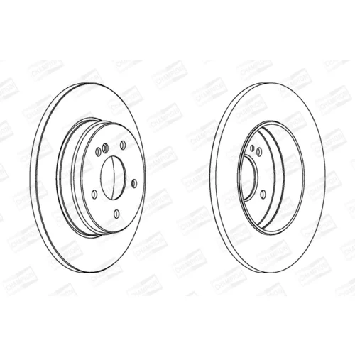 Brzdový kotúč CHAMPION 562051CH - obr. 1