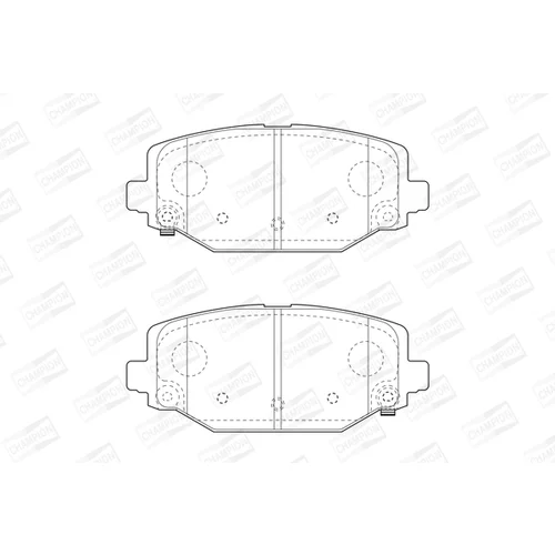 Sada brzdových platničiek kotúčovej brzdy CHAMPION 573412CH - obr. 1