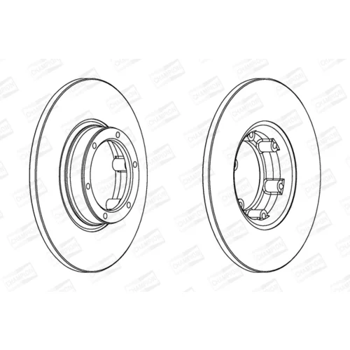 Brzdový kotúč CHAMPION 561043CH - obr. 2
