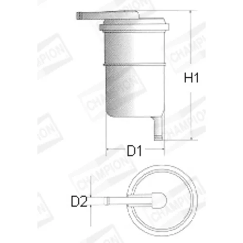 Palivový filter CHAMPION L119/606