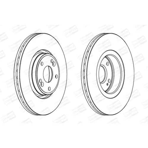 Brzdový kotúč CHAMPION 562381CH - obr. 1