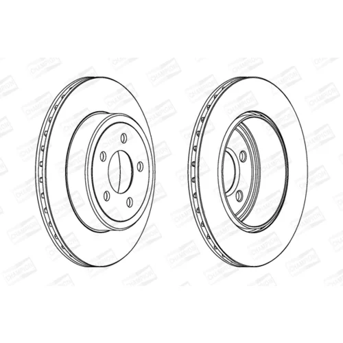 Brzdový kotúč CHAMPION 563034CH-1 - obr. 1