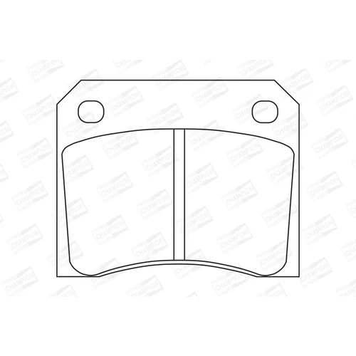 Sada brzdových platničiek kotúčovej brzdy CHAMPION 571532CH - obr. 1