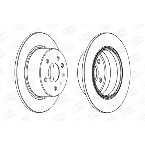 Brzdový kotúč CHAMPION 561344CH - obr. 1