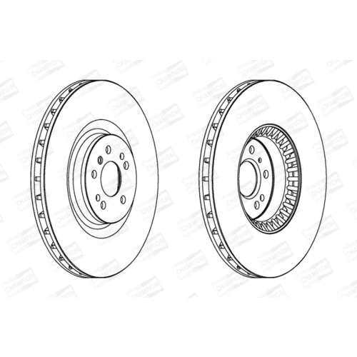 Brzdový kotúč CHAMPION 563054CH-1 - obr. 1