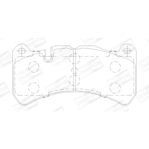 Sada brzdových platničiek kotúčovej brzdy CHAMPION 573799CH - obr. 1