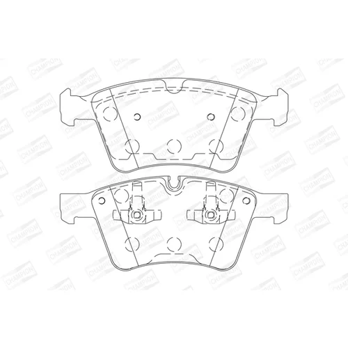 Sada brzdových platničiek kotúčovej brzdy CHAMPION 573424CH - obr. 1