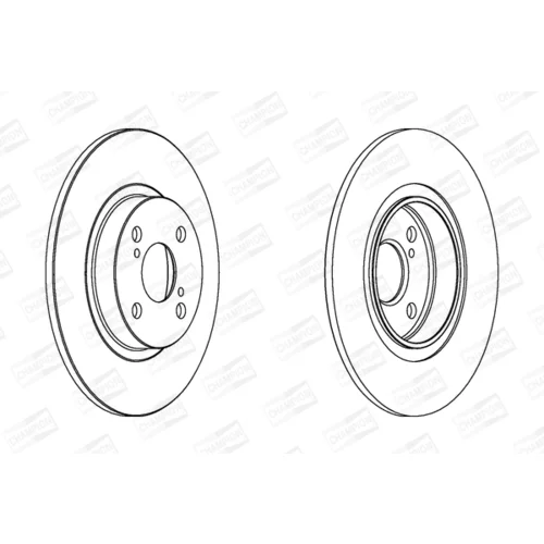 Brzdový kotúč CHAMPION 562412CH - obr. 1