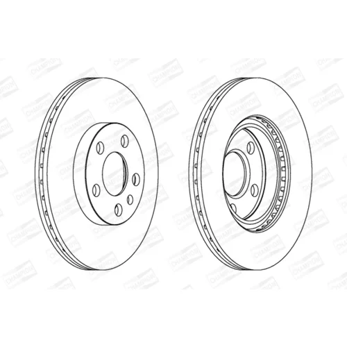 Brzdový kotúč CHAMPION 562033CH - obr. 1