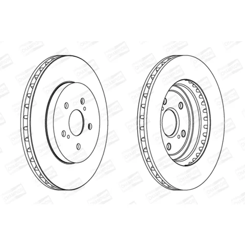 Brzdový kotúč CHAMPION 562824CH - obr. 1